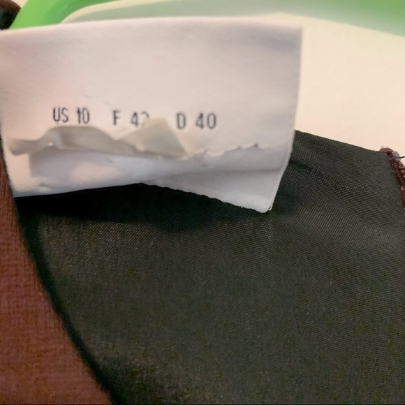 Akris Punto Brown and Black Fitted Sheath Dress - Picture 4 of 6